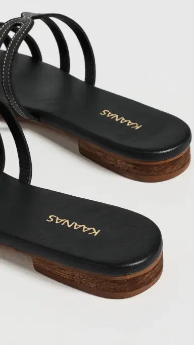 Kaanas Leela Sandals Black 6 | Thumbnail 4 Kaanas Leela Sandals Black 6 | Thumbnail 4