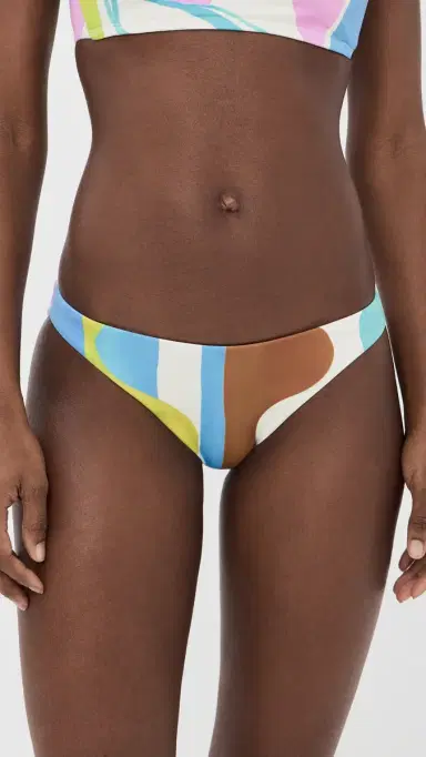 vitamin A Thalia Full Bikini Bottoms Coast Colorblock L | Thumbnail 2