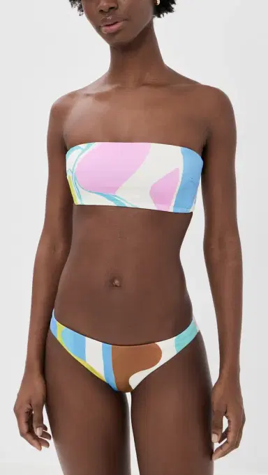 vitamin A Thalia Full Bikini Bottoms Coast Colorblock L | Thumbnail 4