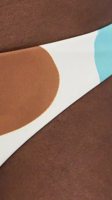 vitamin A Thalia Full Bikini Bottoms Coast Colorblock L | Thumbnail 6