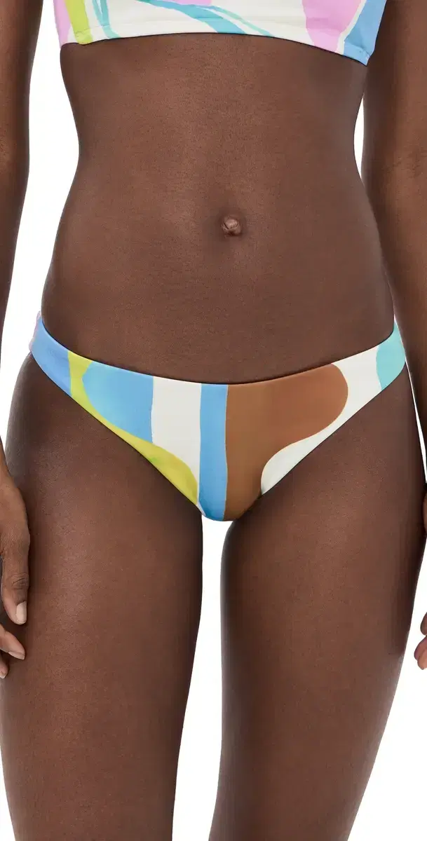 vitamin A Thalia Full Bikini Bottoms Coast Colorblock L