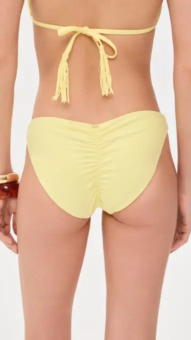 PQ Swim Basic Ruched Bikini Bottoms Buttercup | Thumbnail 3