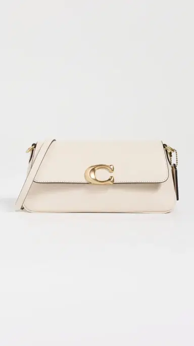 Coach Refined Calf Leather Jet Shoulder Bag Chalk One Size | Thumbnail 2 Coach Refined Calf Leather Jet Shoulder Bag Chalk One Size | Thumbnail 2