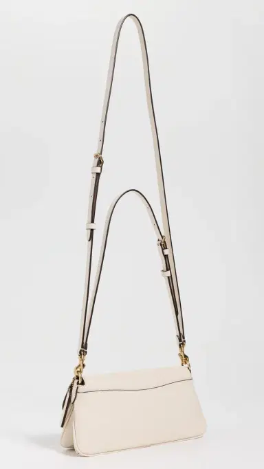 Coach Refined Calf Leather Jet Shoulder Bag Chalk One Size | Thumbnail 4 Coach Refined Calf Leather Jet Shoulder Bag Chalk One Size | Thumbnail 4