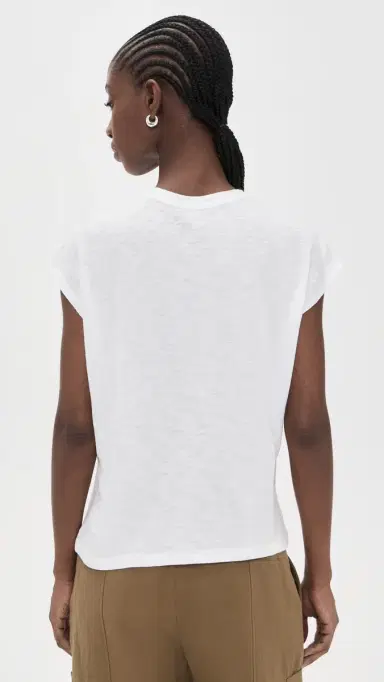 Theory Bind Neck Boxy Tee White | Thumbnail 3 Theory Bind Neck Boxy Tee White | Thumbnail 3