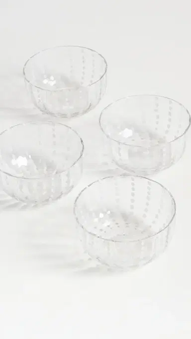 Zafferano Perle Small Bowl Set of 4 Clear One Size | Thumbnail 2