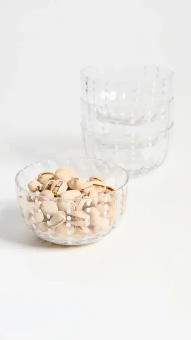 Zafferano Perle Small Bowl Set of 4 Clear One Size | Thumbnail 3