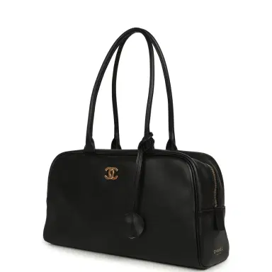 Chanel Chanel Large "Perfect Bowling" Bag Black Gold Hardware | Thumbnail 6 Chanel Chanel Large "Perfect Bowling" Bag Black Gold Hardware | Thumbnail 6