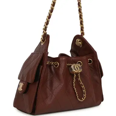 Chanel Chanel Mini 25 Hobo Bag Brown Caviar Antique Gold Hardware | Thumbnail 2 Chanel Chanel Mini 25 Hobo Bag Brown Caviar Antique Gold Hardware | Thumbnail 2