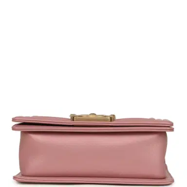 Chanel Chanel Small Boy Bag Pink Iridescent Lambskin Antique Gold Hardware | Thumbnail 6 Chanel Chanel Small Boy Bag Pink Iridescent Lambskin Antique Gold Hardware | Thumbnail 6