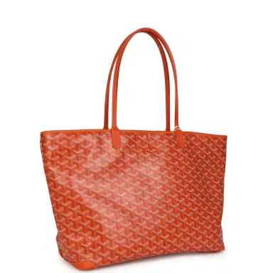 goyard Goyard Goyardine Orange Artois MM Tote Palladium Hardware | Thumbnail 2