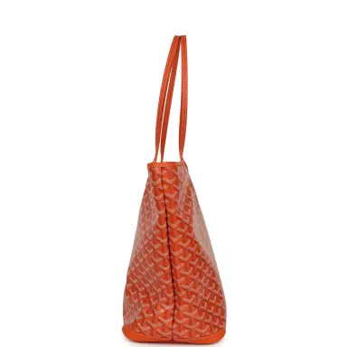 goyard Goyard Goyardine Orange Artois MM Tote Palladium Hardware | Thumbnail 3