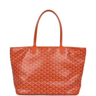 goyard Goyard Goyardine Orange Artois MM Tote Palladium Hardware | Thumbnail 4