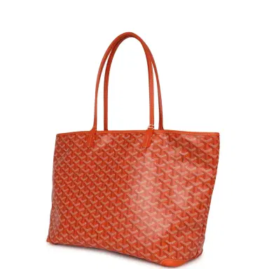 goyard Goyard Goyardine Orange Artois MM Tote Palladium Hardware | Thumbnail 5