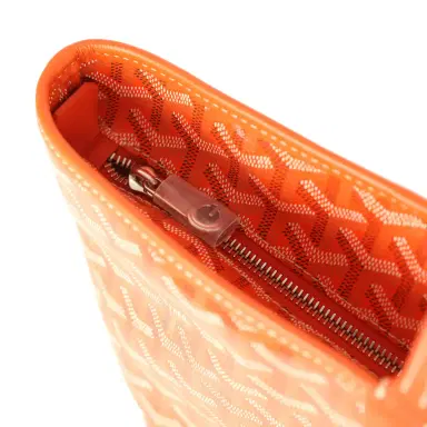 goyard Goyard Goyardine Orange Artois MM Tote Palladium Hardware | Thumbnail 7