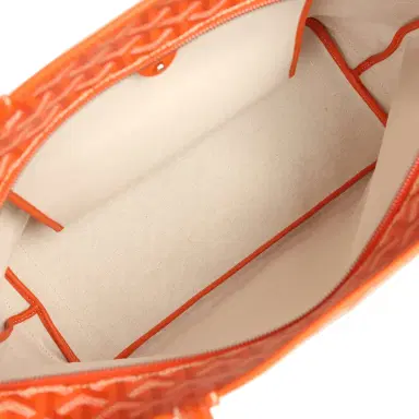 goyard Goyard Goyardine Orange Artois MM Tote Palladium Hardware | Thumbnail 8