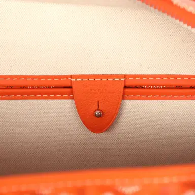 goyard Goyard Goyardine Orange Artois MM Tote Palladium Hardware | Thumbnail 9