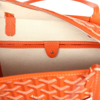 goyard Goyard Goyardine Orange Artois MM Tote Palladium Hardware | Thumbnail 10