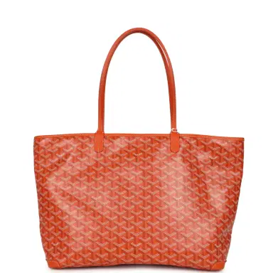 goyard Goyard Goyardine Orange Artois MM Tote Palladium Hardware | Thumbnail 1
