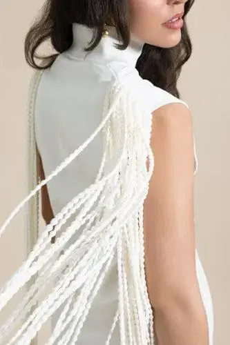 Alaïa Beaded Fringe Mini Dress | Thumbnail 2 Alaïa Beaded Fringe Mini Dress | Thumbnail 2