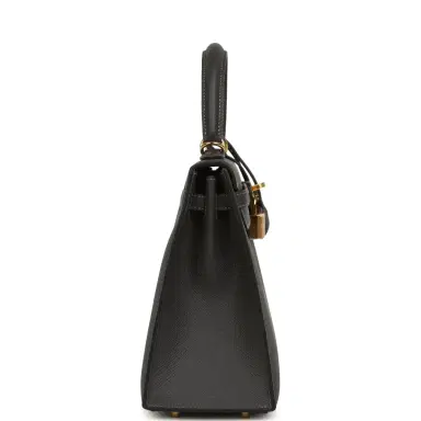 HERMÈS Hermes Kelly Sellier 25 Graphite Epsom Gold Hardware | Thumbnail 3