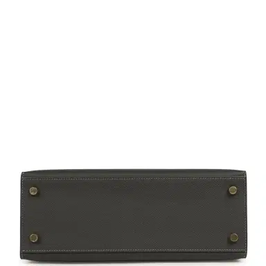HERMÈS Hermes Kelly Sellier 25 Graphite Epsom Gold Hardware | Thumbnail 6