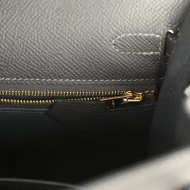 HERMÈS Hermes Kelly Sellier 25 Graphite Epsom Gold Hardware | Thumbnail 9