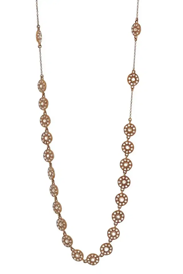 Coomi Diamond Link Opera Necklace