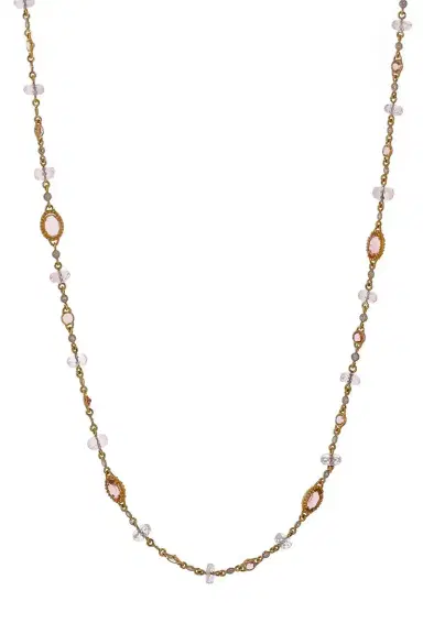 Coomi Morganite Pink Tourmaline Diamond Necklace | Thumbnail 1
