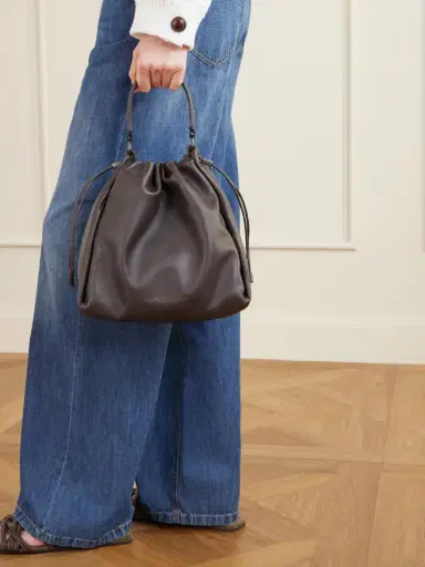 Brunello Cucinelli Bead-embellished Leather Tote Bag | Thumbnail 2