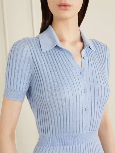 Gabriela Hearst Amor Ribbed Silk And Cashmere-blend Midi Dress | Thumbnail 4