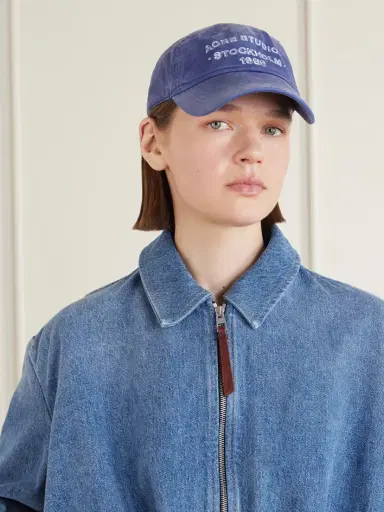 Acne Studios Cuddy Logo-print Cotton-twill Cap | Thumbnail 2