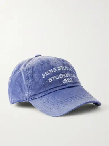 Acne Studios Cuddy Logo-print Cotton-twill Cap | Thumbnail 4