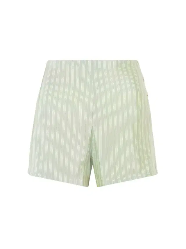 BODE Sylvan Striped Silk-satin Shorts
