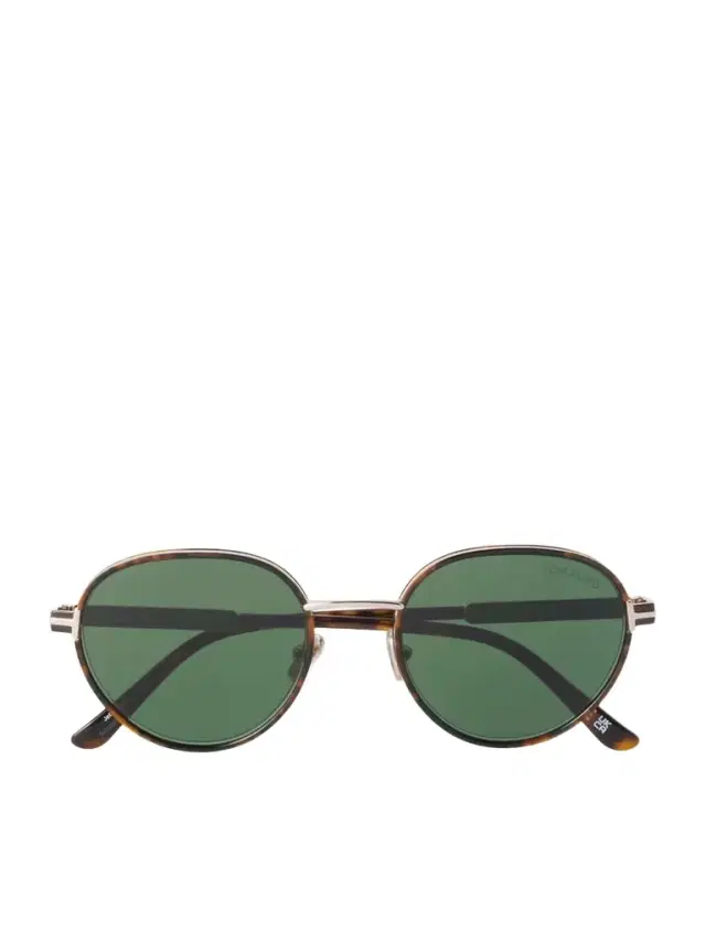 Tom Ford Jet-02 Round-frame Gold-tone And Tortoiseshell Acetate Sunglasses