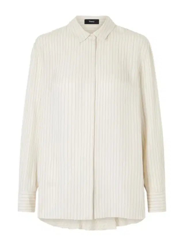 Hi Lo Flou Striped Satin Shirt