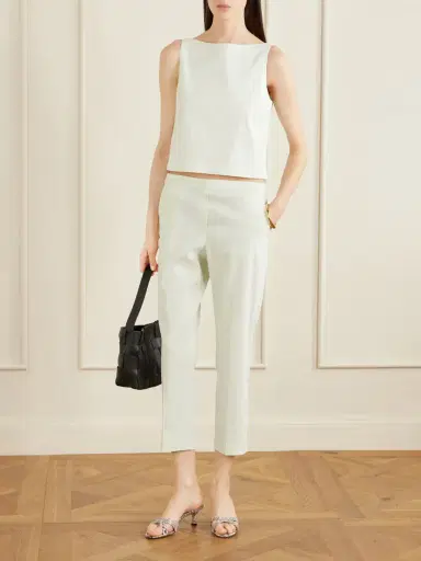 Theory Treeca Linen-blend Straight-leg Pants | Thumbnail 2 Theory Treeca Linen-blend Straight-leg Pants | Thumbnail 2