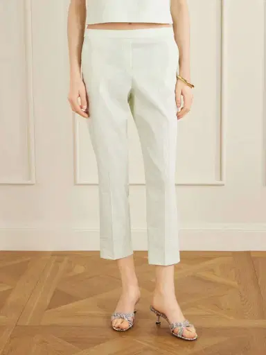 Theory Treeca Linen-blend Straight-leg Pants | Thumbnail 3 Theory Treeca Linen-blend Straight-leg Pants | Thumbnail 3