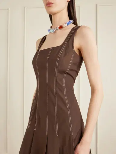Veronica Beard Jolie Cotton-blend Poplin Midi Dress | Thumbnail 4 Veronica Beard Jolie Cotton-blend Poplin Midi Dress | Thumbnail 4