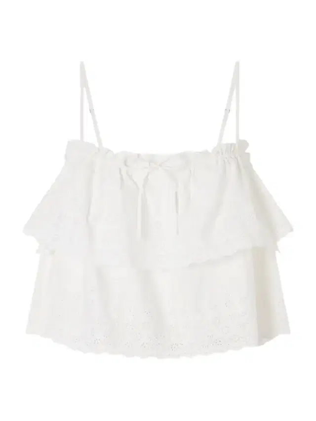 Oseanna Ruffled Broderie Anglaise Cotton Top