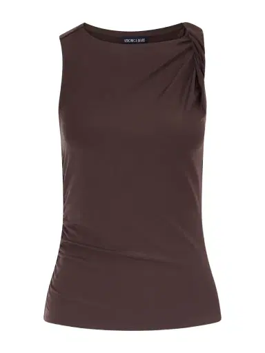 Veronica Beard Otessa Twisted Lyocell-blend Jersey Top | Thumbnail 1 Veronica Beard Otessa Twisted Lyocell-blend Jersey Top | Thumbnail 1