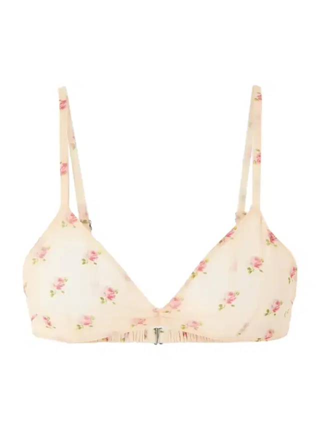 Talita Floral-print Silk-chiffon Bralette