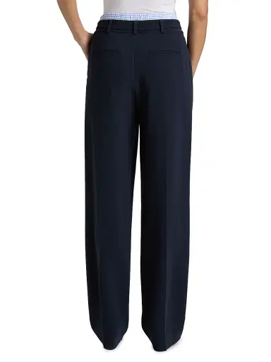 Cinq à Sept Women's Aron High-Rise Tapered-Leg Pants - Navy Blue Stripe - Size 2 | Thumbnail 5 Cinq à Sept Women's Aron High-Rise Tapered-Leg Pants - Navy Blue Stripe - Size 2 | Thumbnail 5