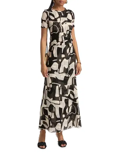 Misa Los Angeles Women's Amor Abstract Marbled Knit Top - Abstract Marble - Size Small | Thumbnail 2 Misa Los Angeles Women's Amor Abstract Marbled Knit Top - Abstract Marble - Size Small | Thumbnail 2