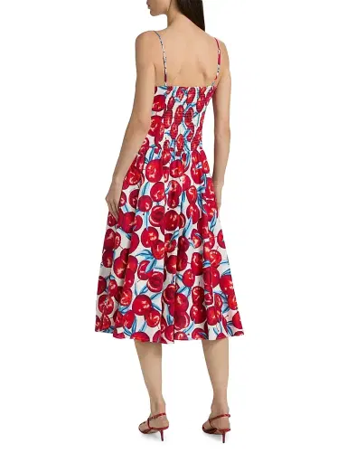 Farm Rio Women's Printed Linen-Blend A-Line Midi-Dress - Cream - Size XL | Thumbnail 5 Farm Rio Women's Printed Linen-Blend A-Line Midi-Dress - Cream - Size XL | Thumbnail 5