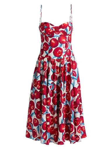 Farm Rio Women's Printed Linen-Blend A-Line Midi-Dress - Cream - Size XL | Thumbnail 1 Farm Rio Women's Printed Linen-Blend A-Line Midi-Dress - Cream - Size XL | Thumbnail 1