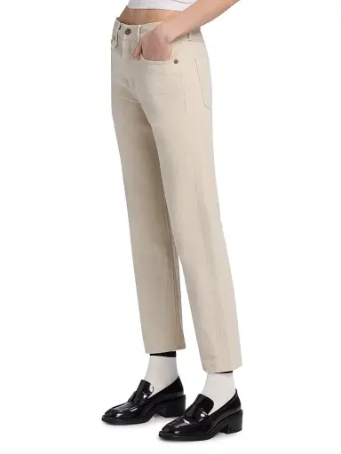 R13 Women's Straight-Leg Boyfriend Jeans - Vintage Stone Khaki - Size 31 | Thumbnail 4 R13 Women's Straight-Leg Boyfriend Jeans - Vintage Stone Khaki - Size 31 | Thumbnail 4
