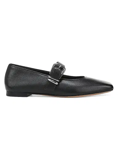 Vince Women's Daniela Leather Mary Janes - Black - Size 9.5 | Thumbnail 1 Vince Women's Daniela Leather Mary Janes - Black - Size 9.5 | Thumbnail 1