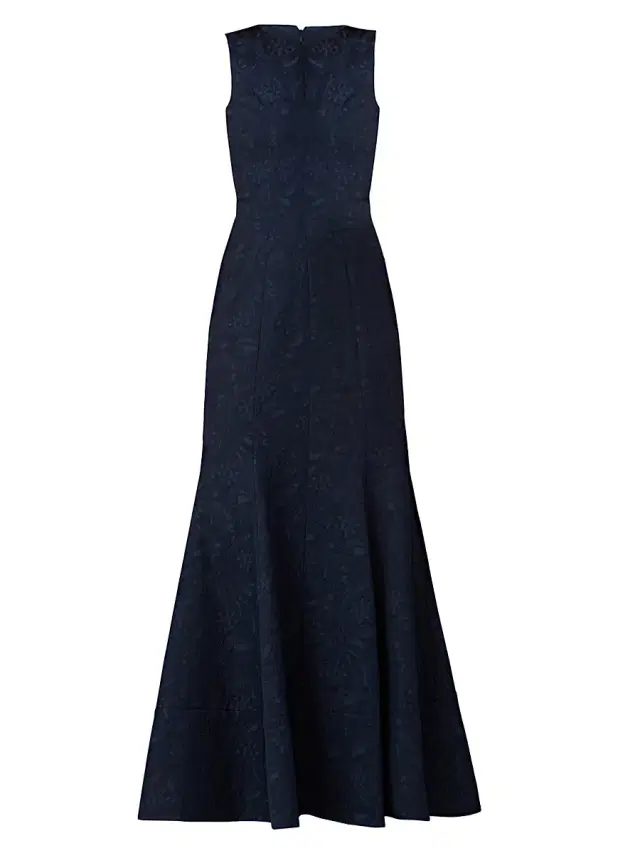 Women's Wilson Jacquard Mermaid Gown - Deep Navy