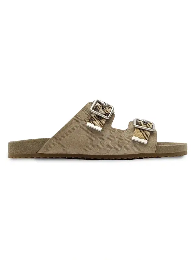 Men's MF Urchin Suede Check Sandals - Sparrow Beige